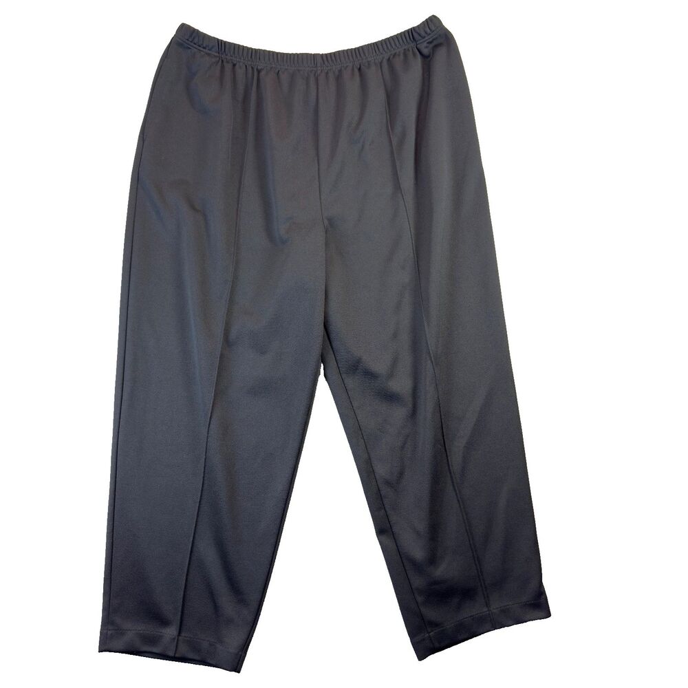 Blair Pants Womens 26WP Black Polyester Elastic Stretch Waist Pockets Career